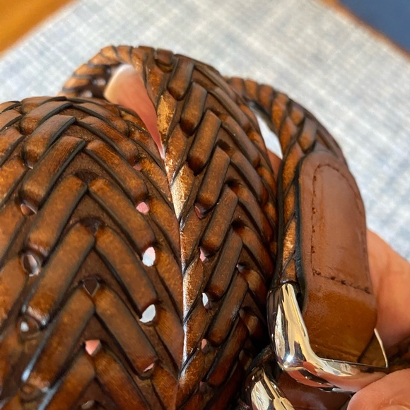 Perry Ellis Portfolio Mens Belt Genuine Cowhide Brown Size 38/95 very gd cond. - Picture 3 of 3